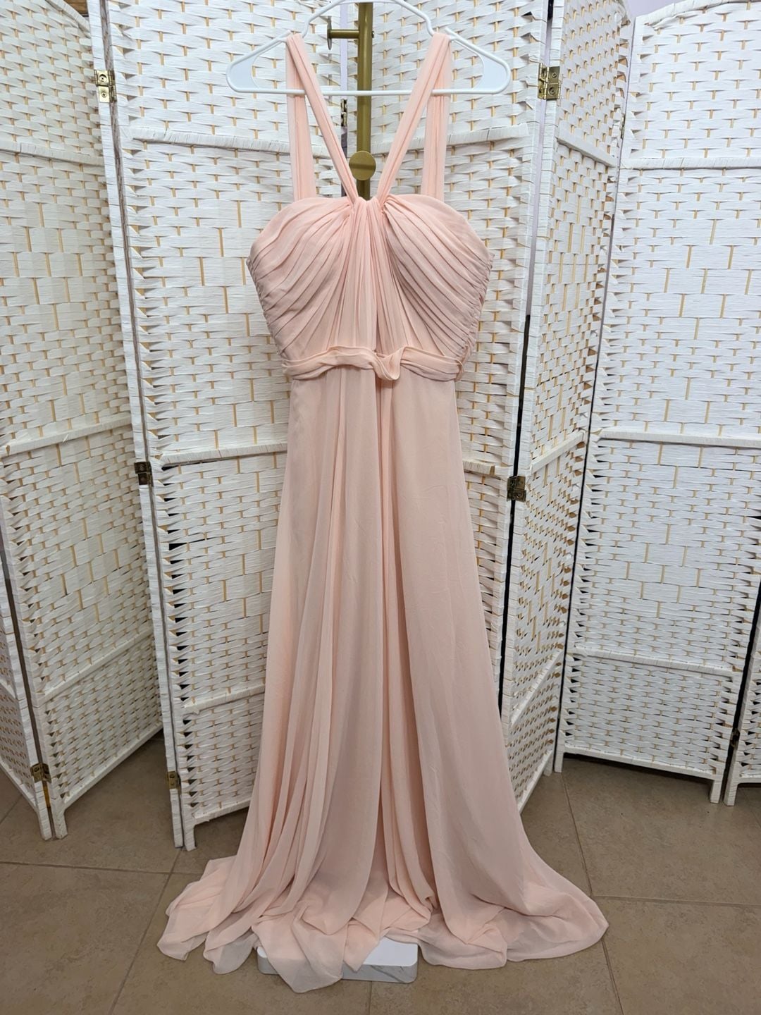 Lot of 5 Blush Pink Chiffon Dresses Mixed Brands and sizes 2