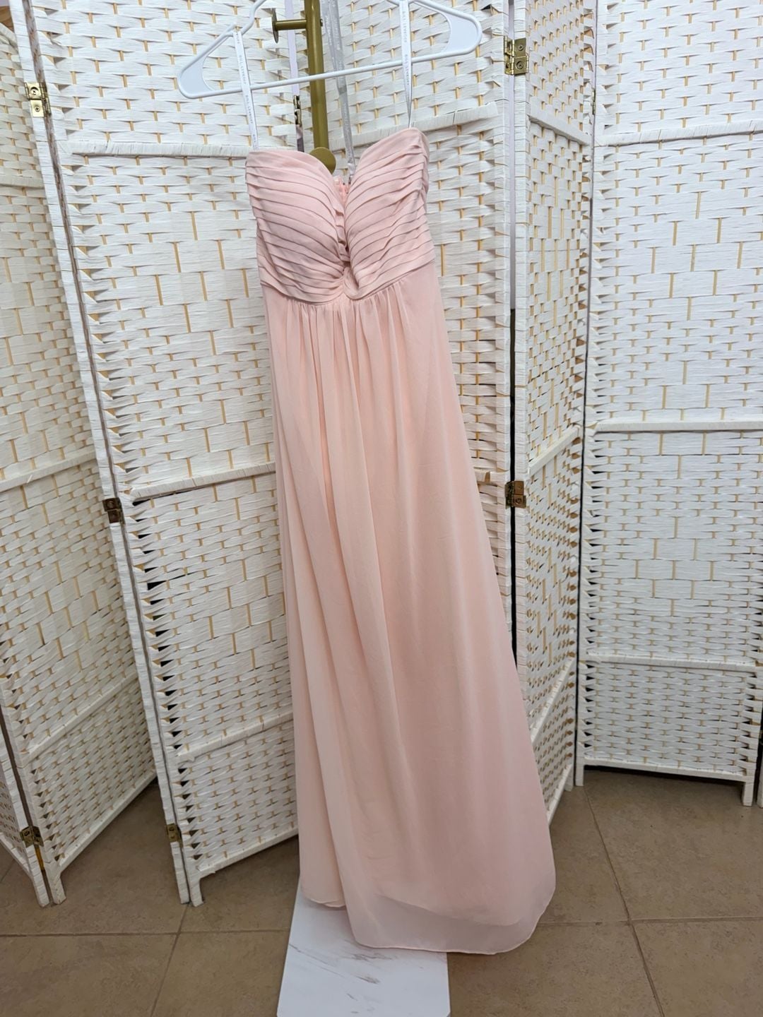 Lot of 5 Blush Pink Chiffon Dresses Mixed Brands and sizes 6