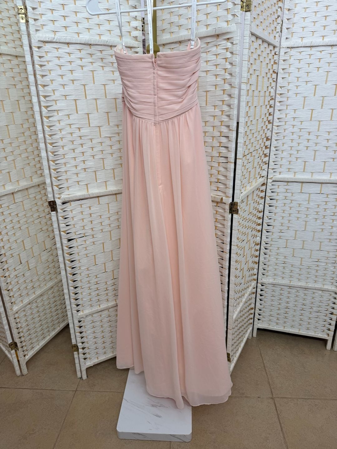 Lot of 5 Blush Pink Chiffon Dresses Mixed Brands and sizes 9