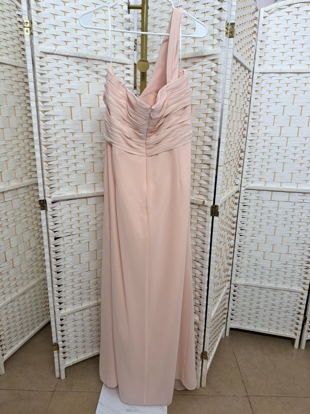 Lot of 5 Blush Pink Chiffon Dresses Mixed Brands and sizes 10