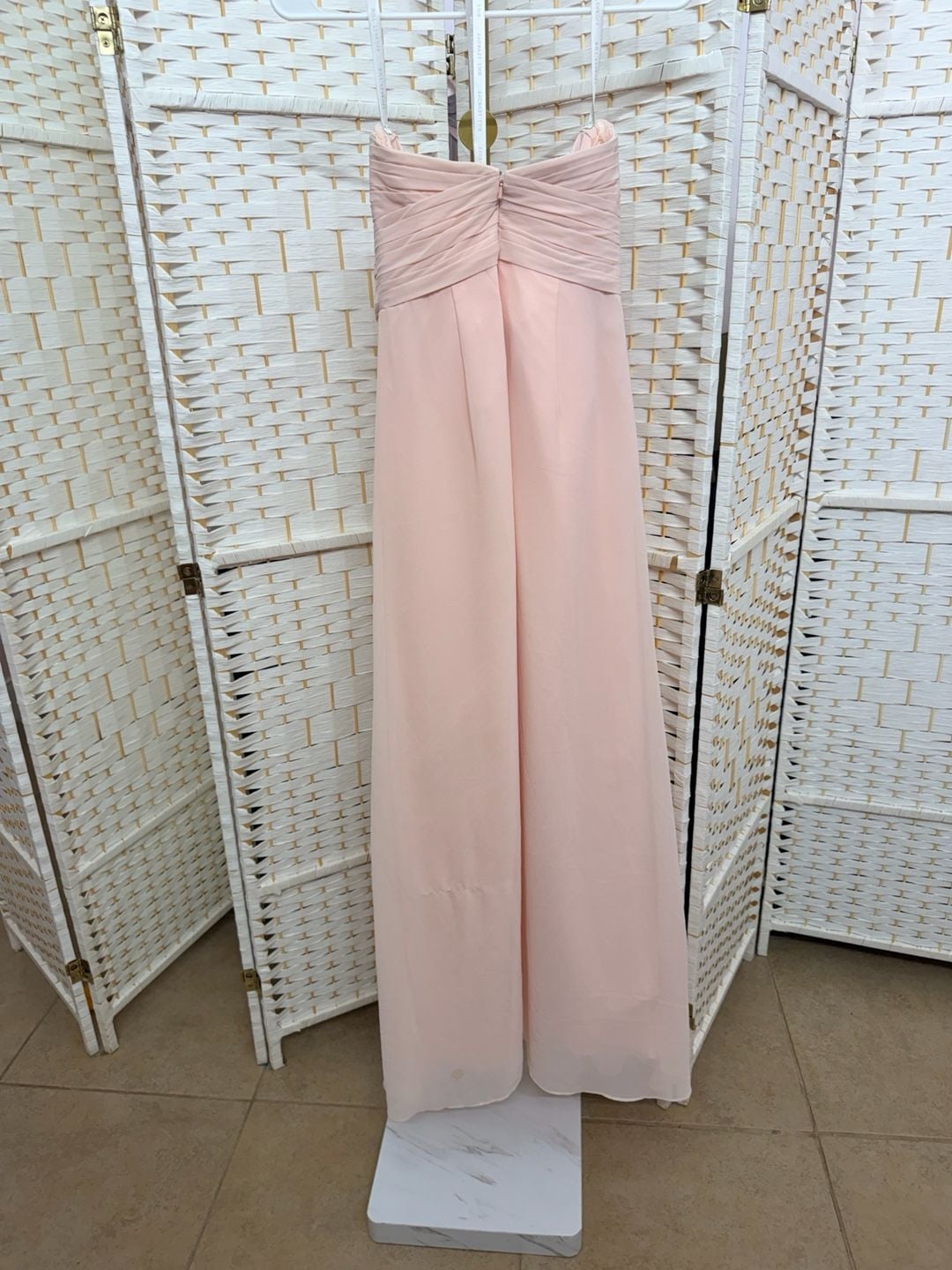 Lot of 5 Blush Pink Chiffon Dresses Mixed Brands and sizes 13