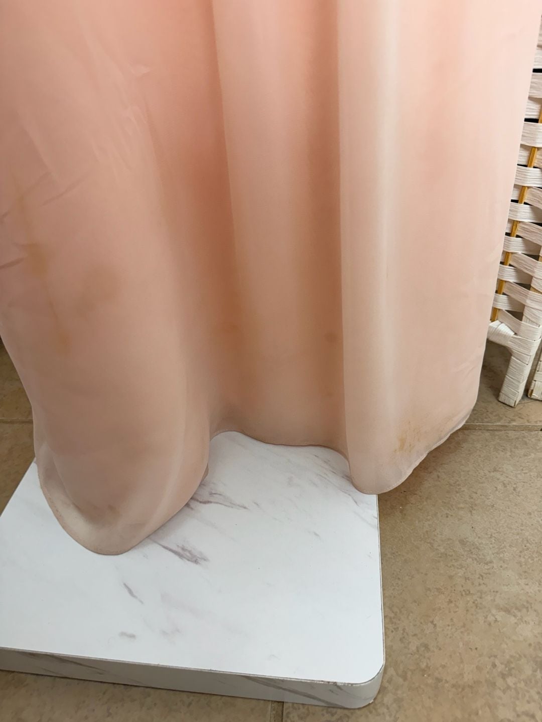 Lot of 5 Blush Pink Chiffon Dresses Mixed Brands and sizes 21