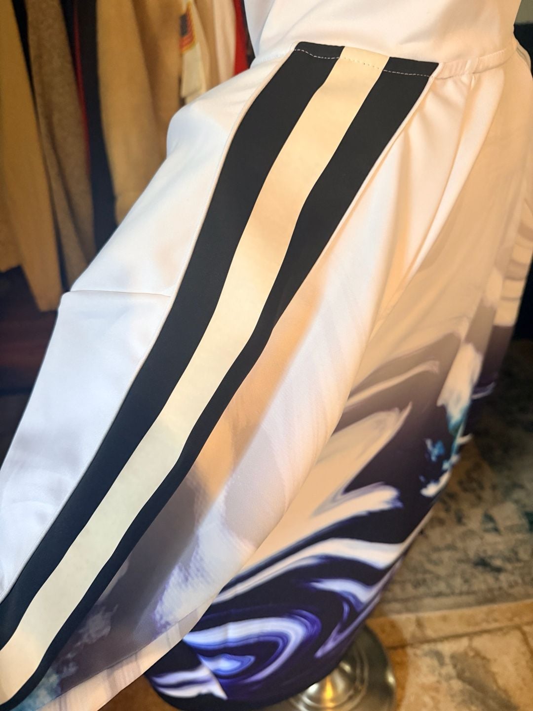 Paper Planes Full Zip Track Jacket Size 2XL White Purple Wave Gradient 7
