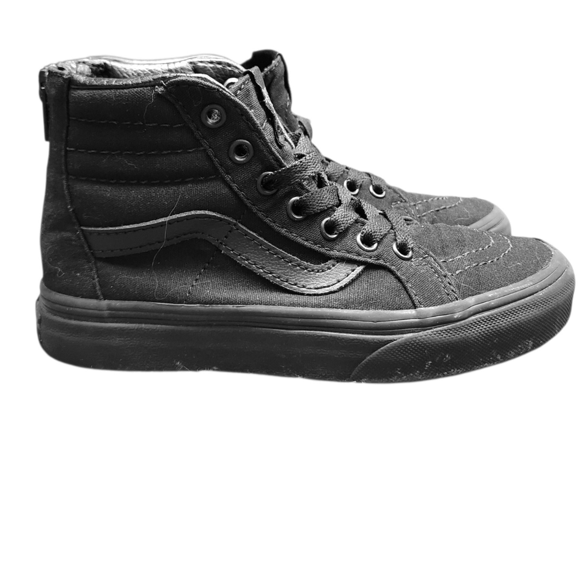 Vans Sk8-Hi Zip Shoes Black Canvas High Top Sneakers 2