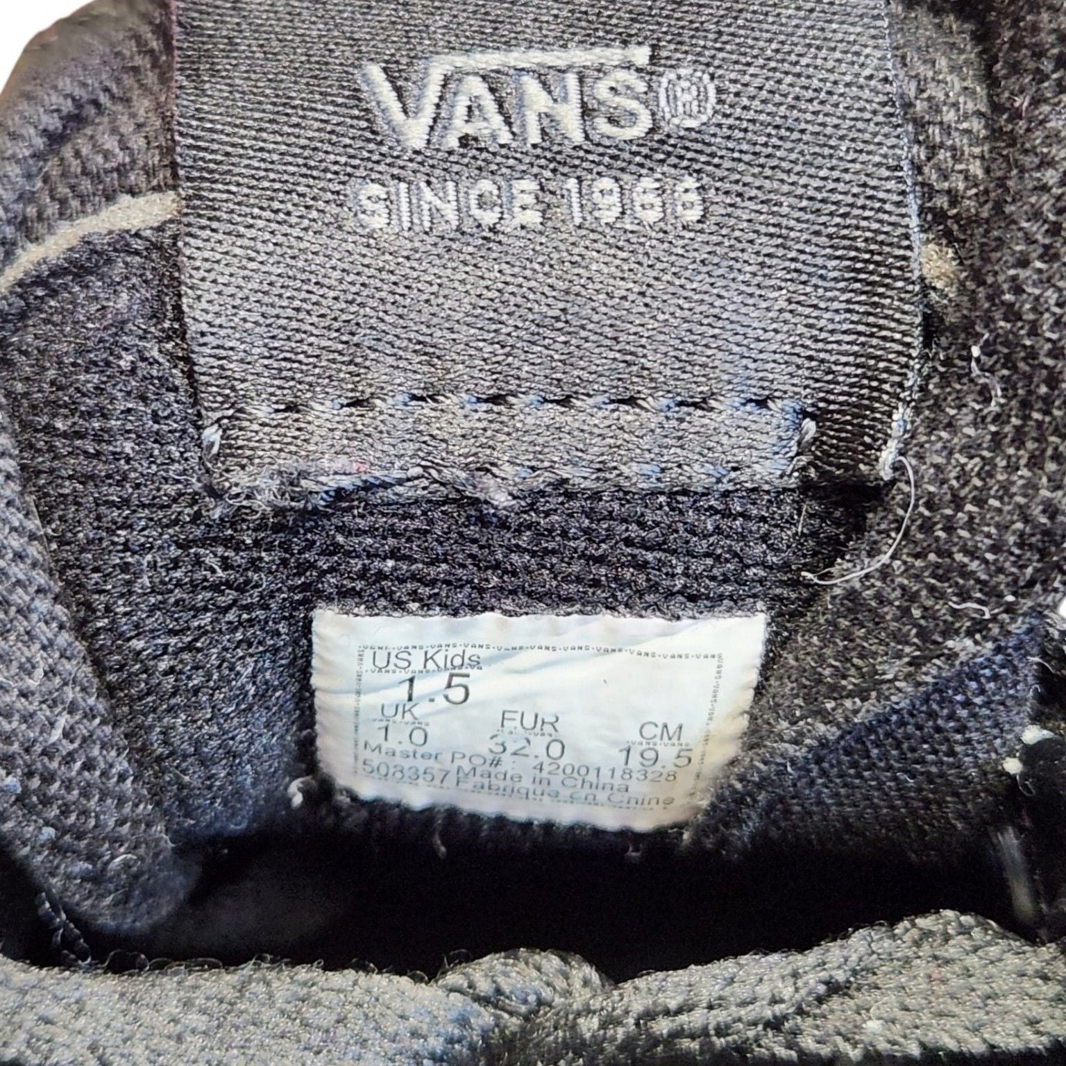 Vans Sk8-Hi Zip Shoes Black Canvas High Top Sneakers 3