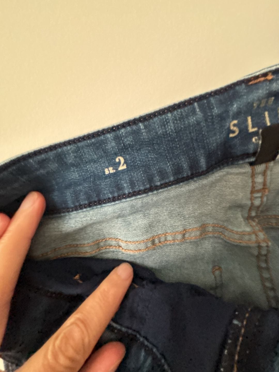 White House Black Market The Slim Crop Size 2 Blue Jeans Beaded Hem 6