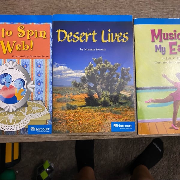 Harcourt School Publishers Set of 5 Childrens Books Paperback