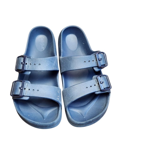 Cat & Jack Double Buckle Slide Sandals Size 1 Blue