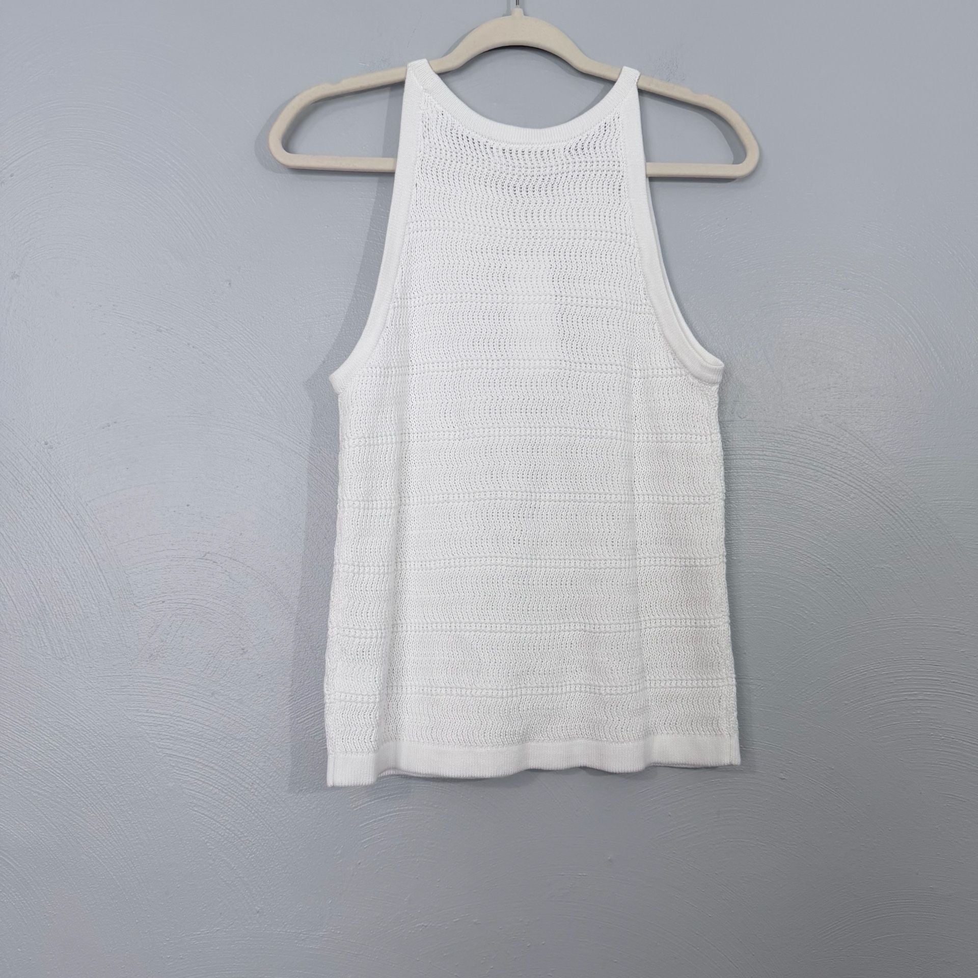 NWT Lilly Pulitzer Emra Knit Sweater Tank Resort White Size M 3D Floral Halter 3