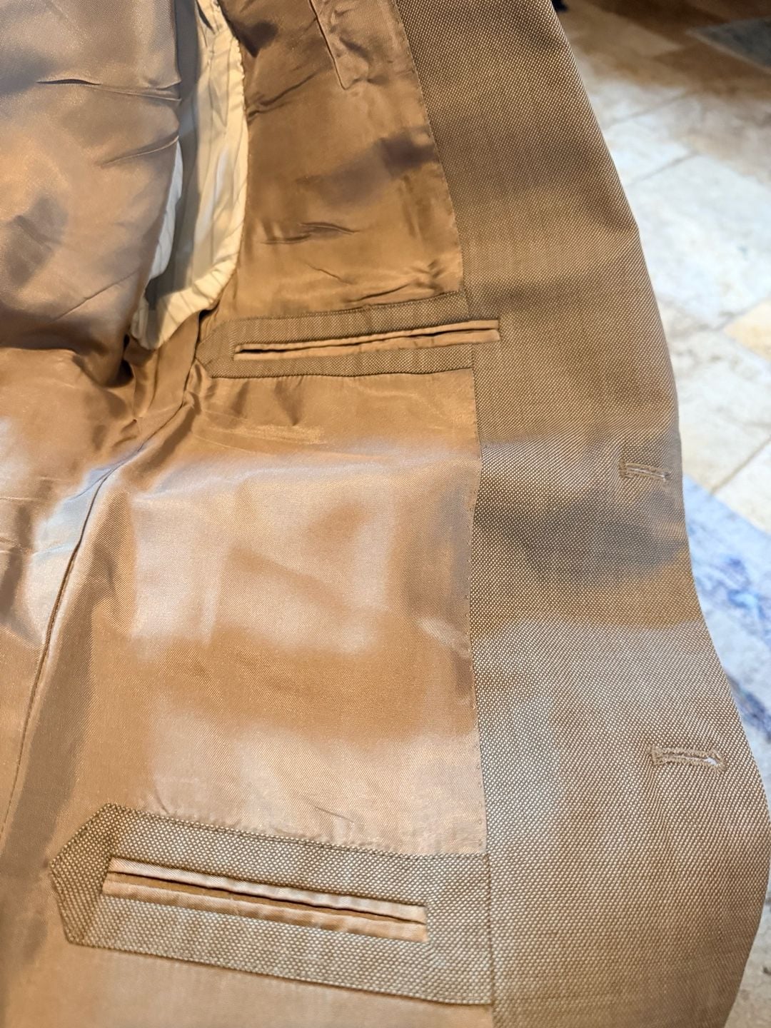 Pronto Uomo Couture Super 120s Sport Coat Tan Blazer 8