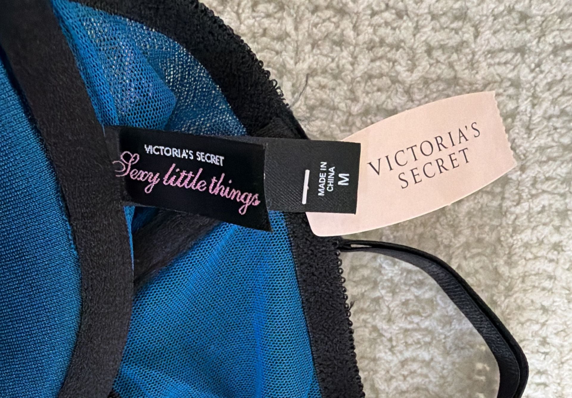 Victoria's Secret Sexy Little Things Corset Size M Black Lingerie 4