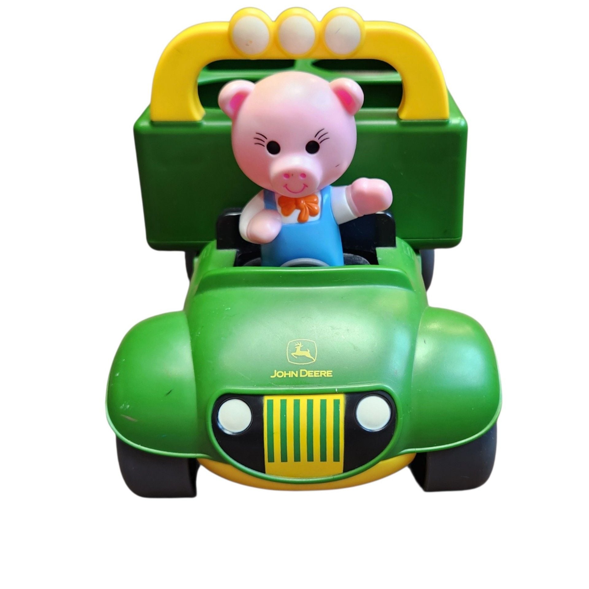 John Deere Shape Sorter Dump Truck Pig Farmer Toy 2
