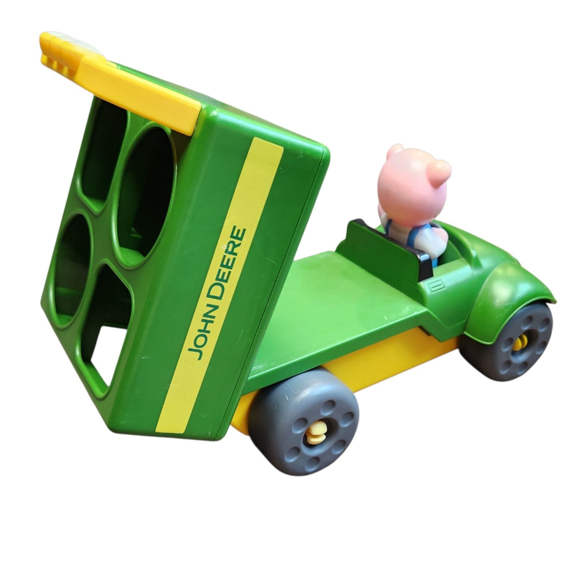 John Deere Shape Sorter Dump Truck Pig Farmer Toy 3