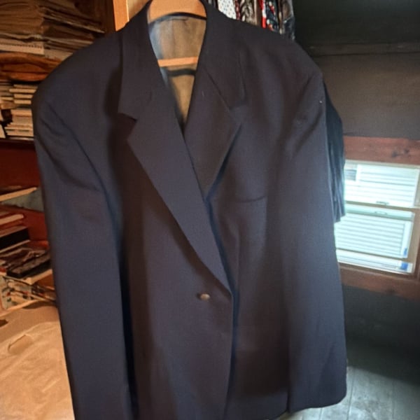Fear of God Men's Black Wool Suit Size 50 IT, ,376*