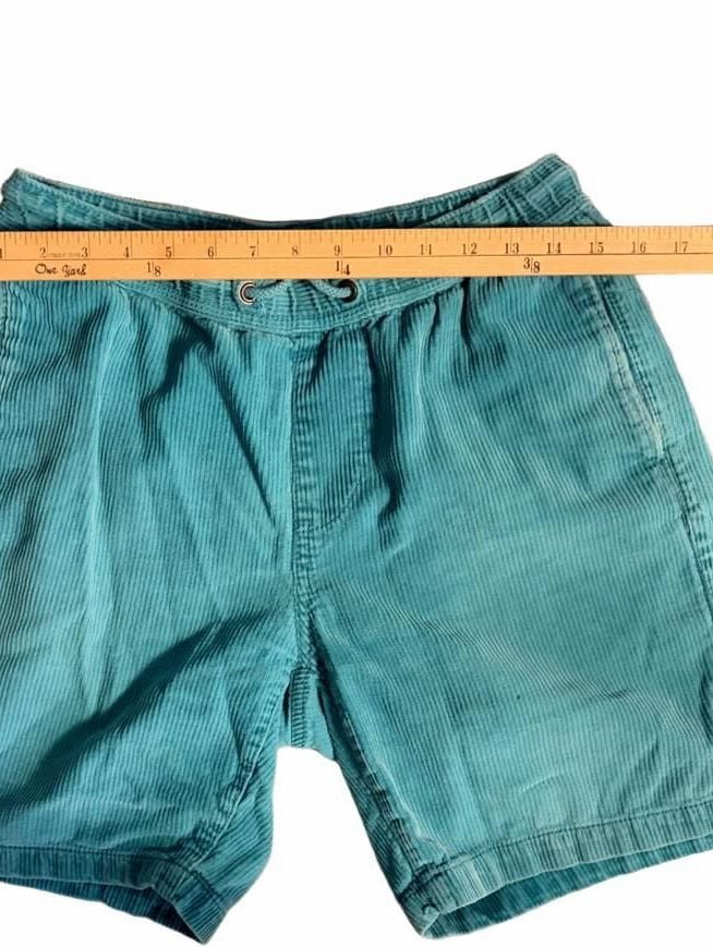 OP Old School Unionbay Corduroy Shorts Teal M 9