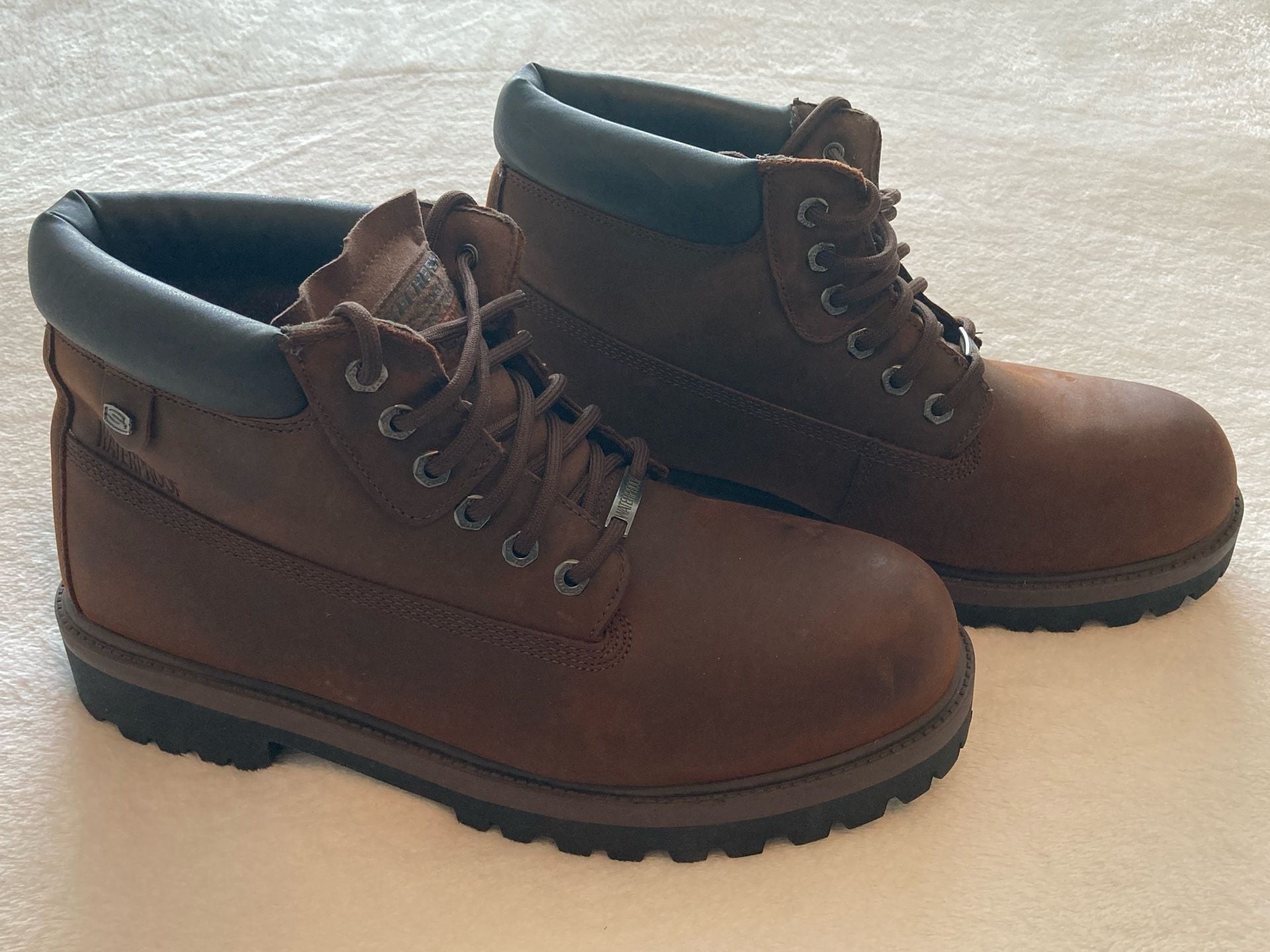 Skechers Verdict 4442 Waterproof Boots Size 13EW Brown Leather Work 8