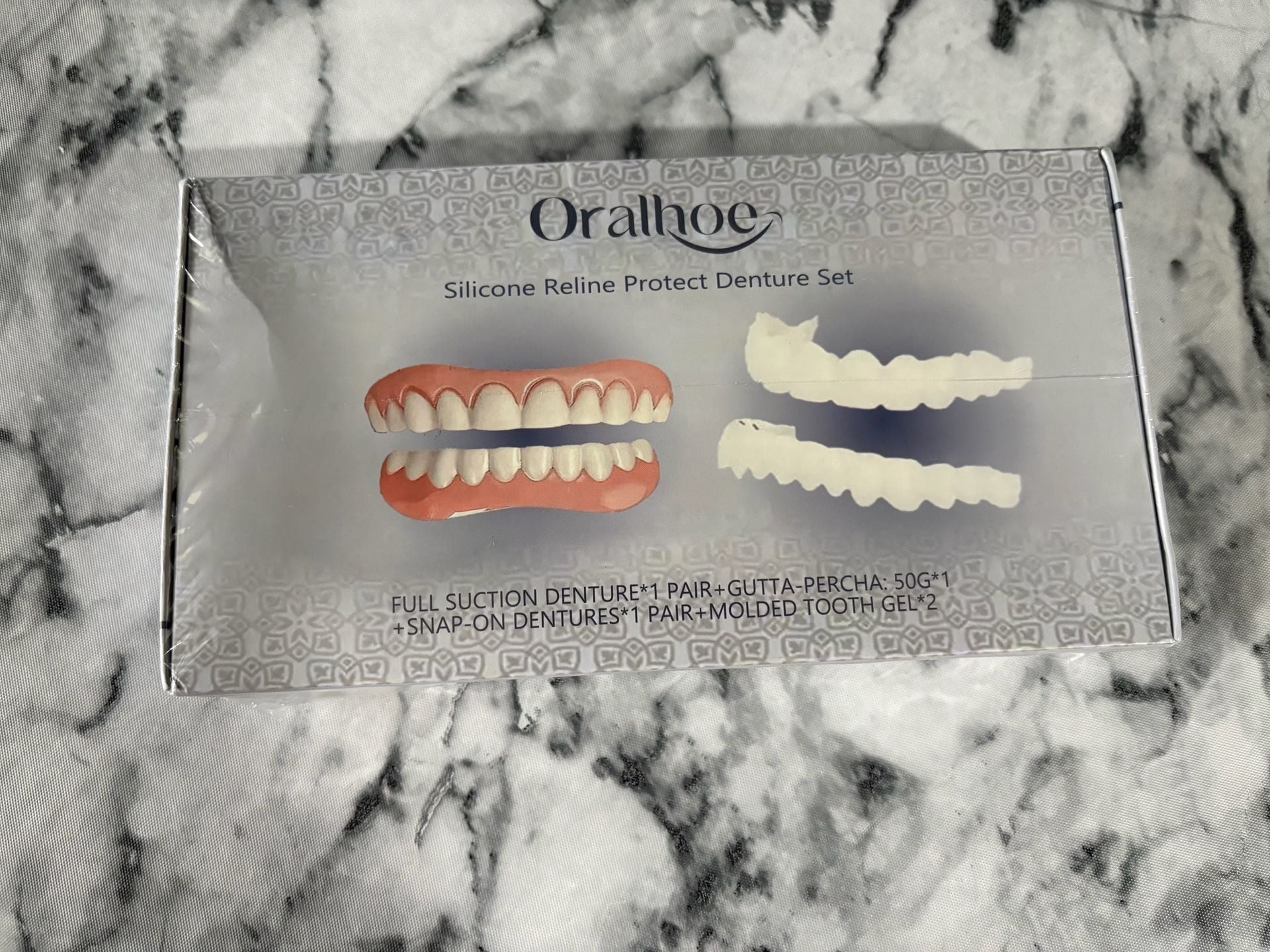 Oralhoe Silicone Reline Protect Denture Set New 5