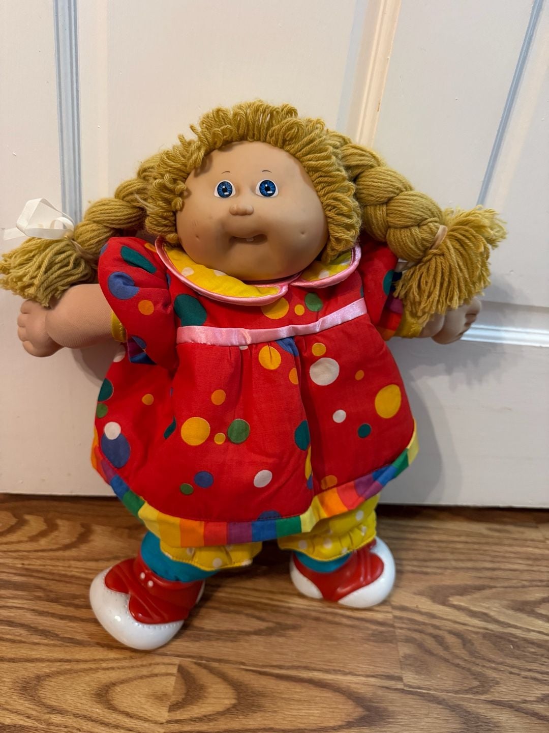 Cabbage Patch Kids Circus Clown Doll Blonde Hair Blue Eyes Vintage 1