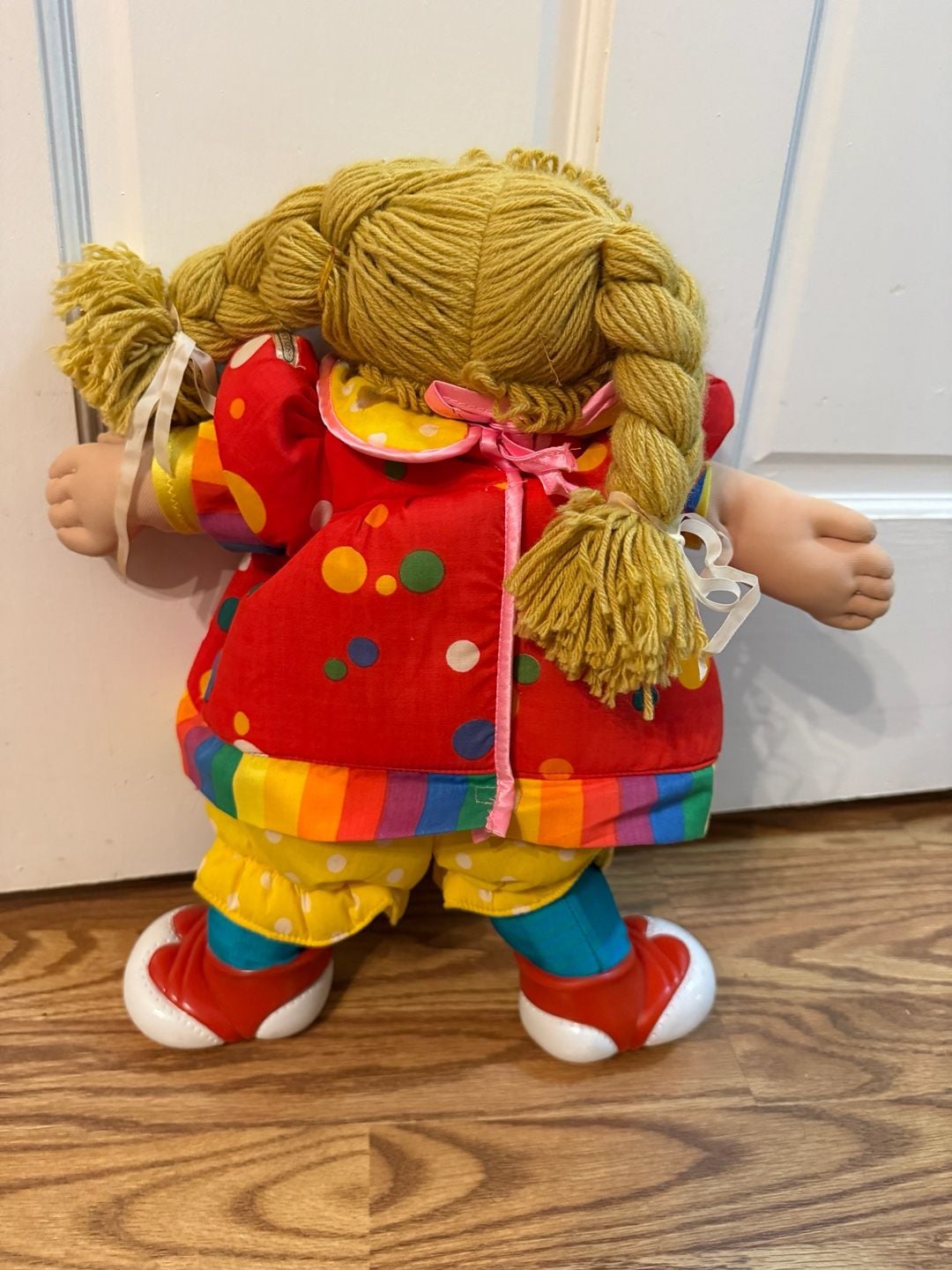 Cabbage Patch Kids Circus Clown Doll Blonde Hair Blue Eyes Vintage 4