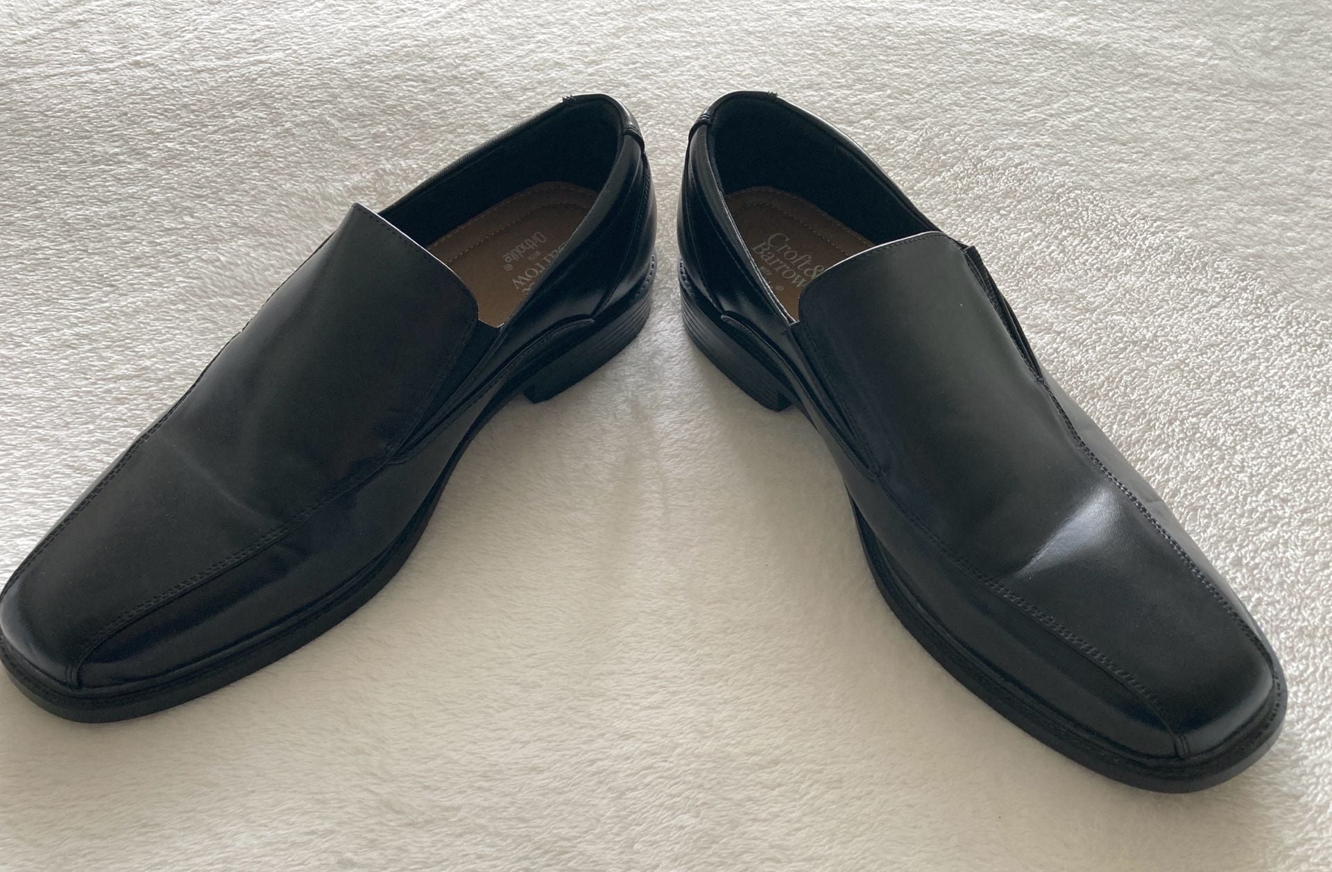 Croft & Barrow Slip-On Dress Shoes Black Ortholite Men’s Size 11 3