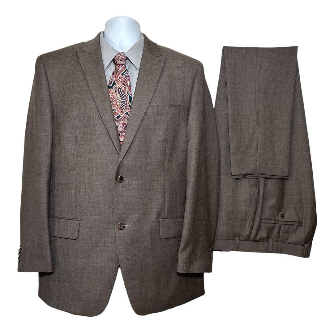 Michael Kors Two Piece Suit Brown Wool 1