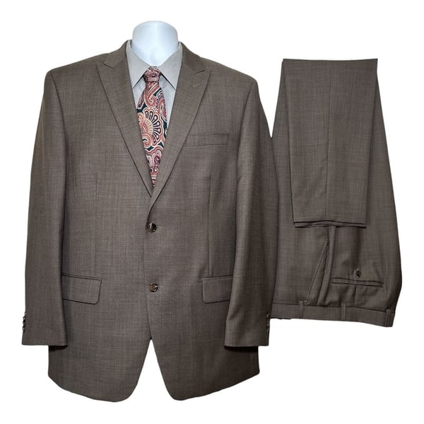 Michael Kors Two Piece Suit Brown Wool