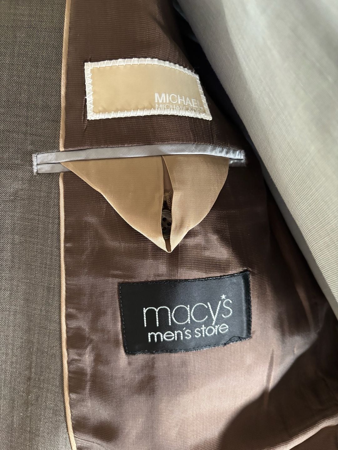 Michael Kors Two Piece Suit Brown Wool 4