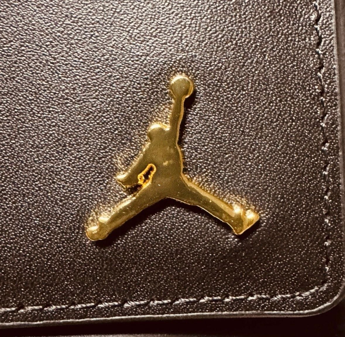 Jordan Jumpman Ingot Bifold Wallet Black Leather 5