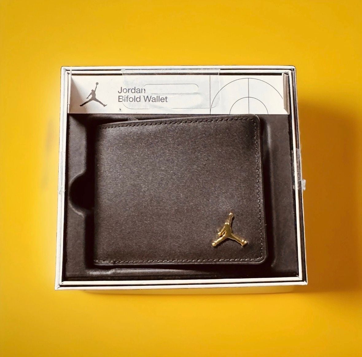 Jordan Jumpman Ingot Bifold Wallet Black Leather 2