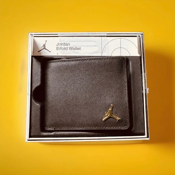 Jordan Jumpman Ingot Bifold Wallet Black Leather