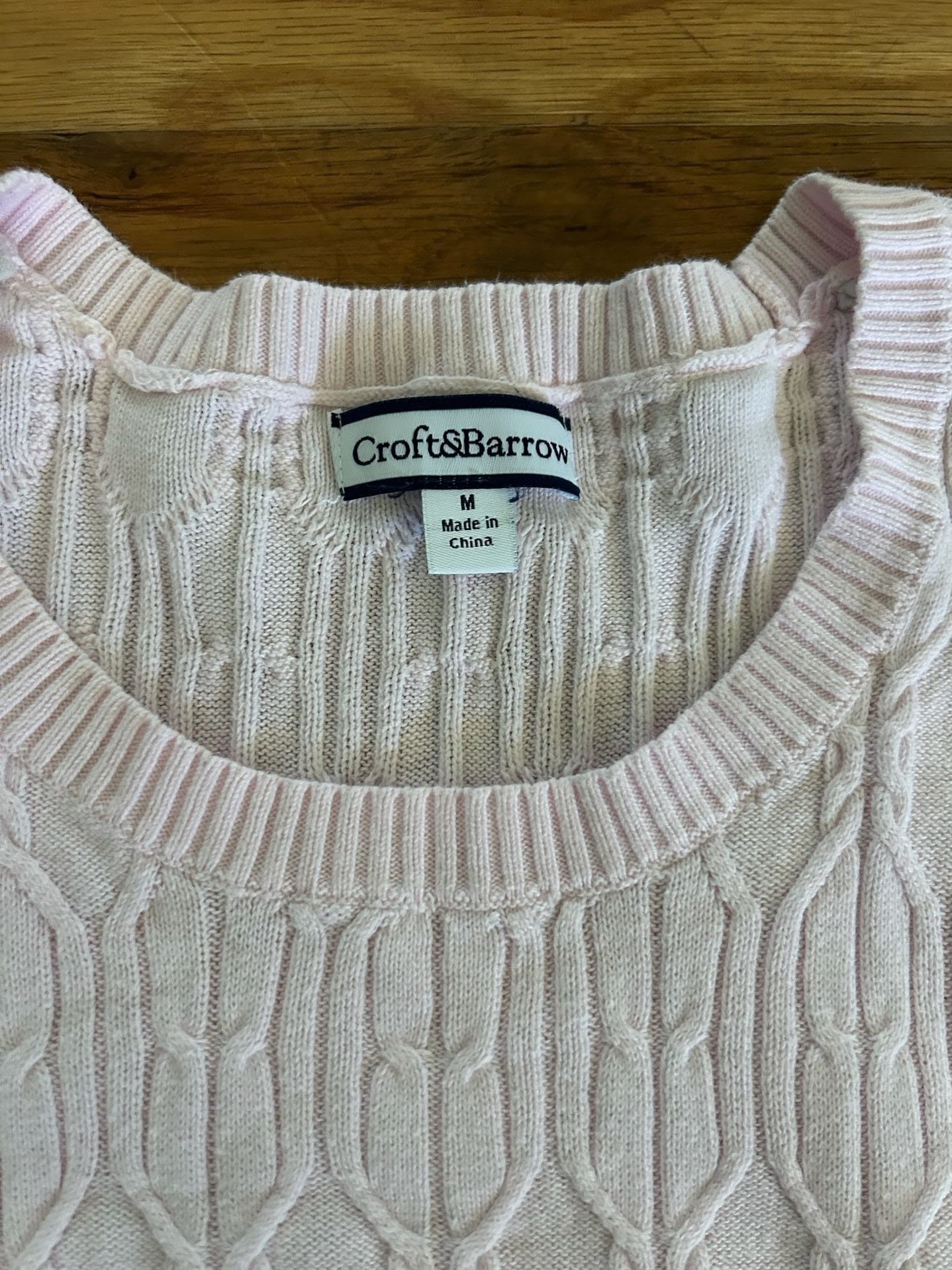 Vintage Croft & Barrow Cable Knit Vest Sweater 3
