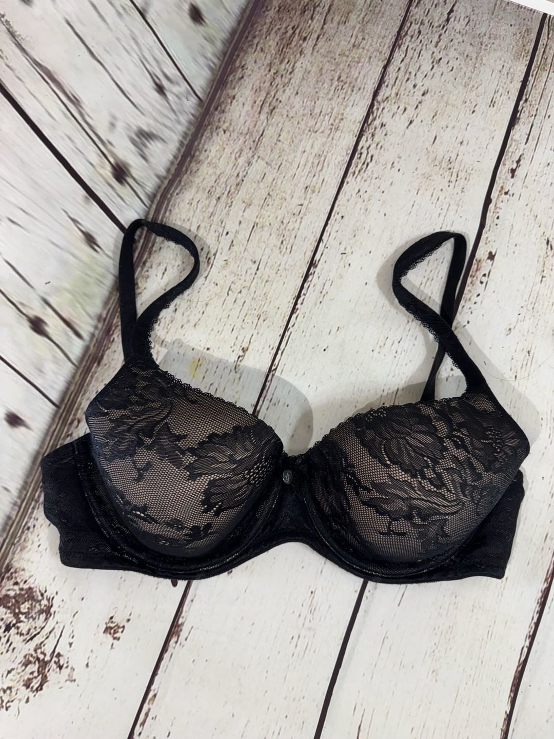 Victoria's Secret Body by Victoria Lined Demi Bra 34D Black 4