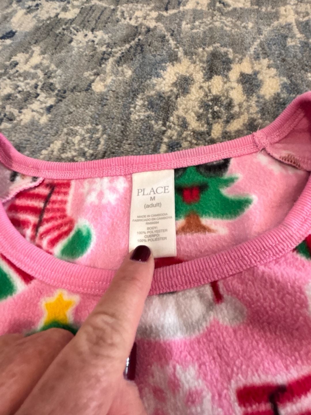 The Place Christmas Pajama Set adult Size M 3