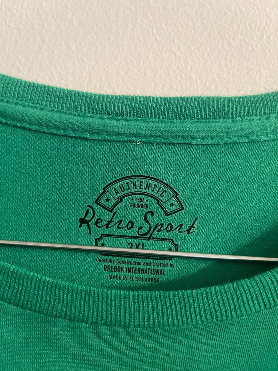 Reebok Detroit Red Wings Retro Sport T-Shirt Size 2XL Green 3