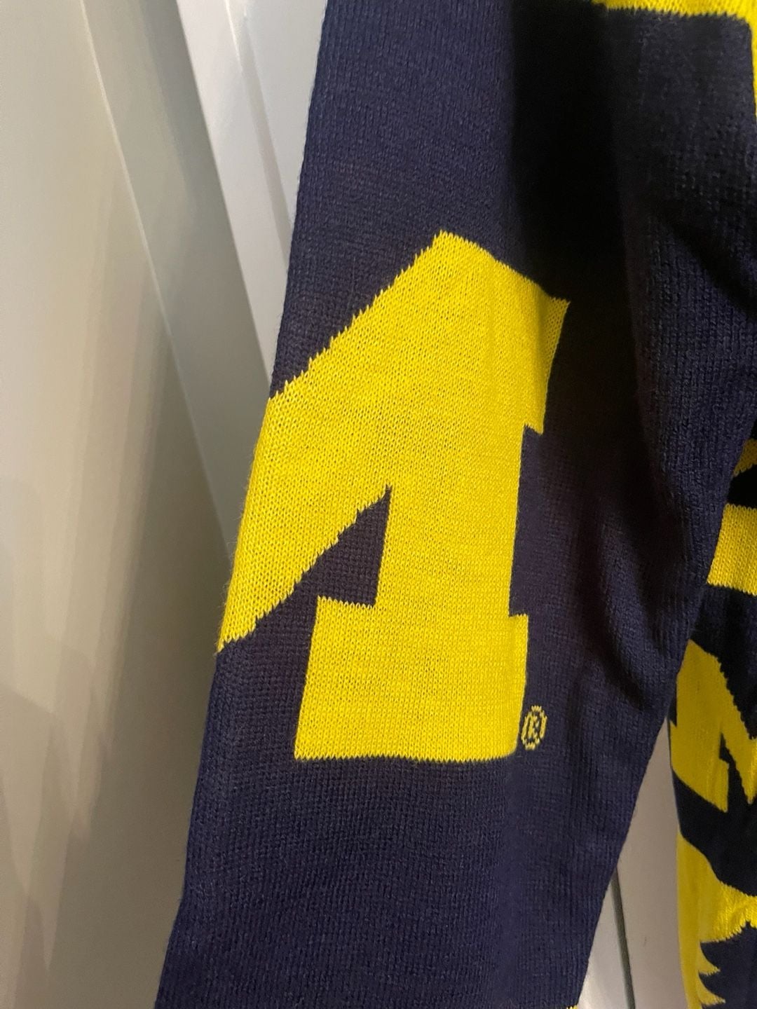 Michigan Wolverines Busy Block Snowfall Sweater Size 2XL 3
