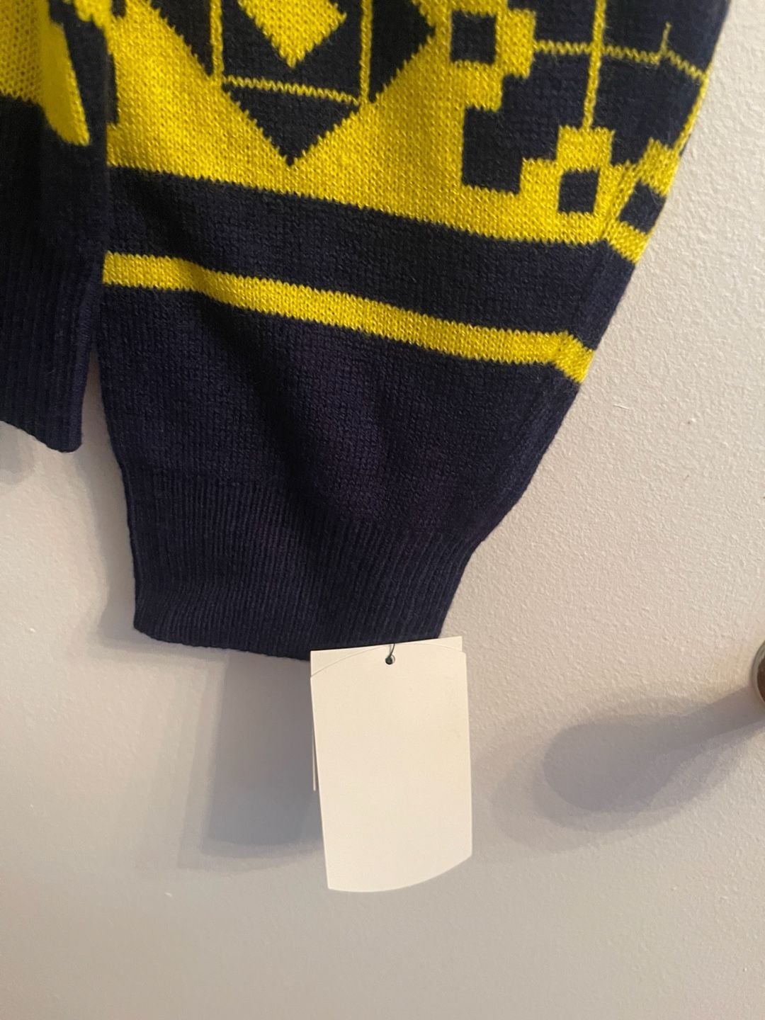 Michigan Wolverines Busy Block Snowfall Sweater Size 2XL 4