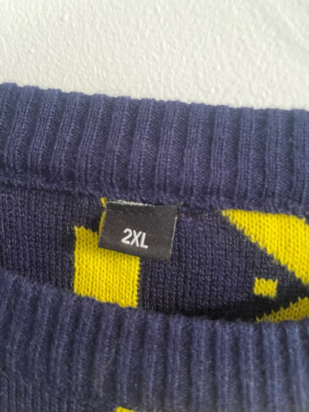 Michigan Wolverines Busy Block Snowfall Sweater Size 2XL 5