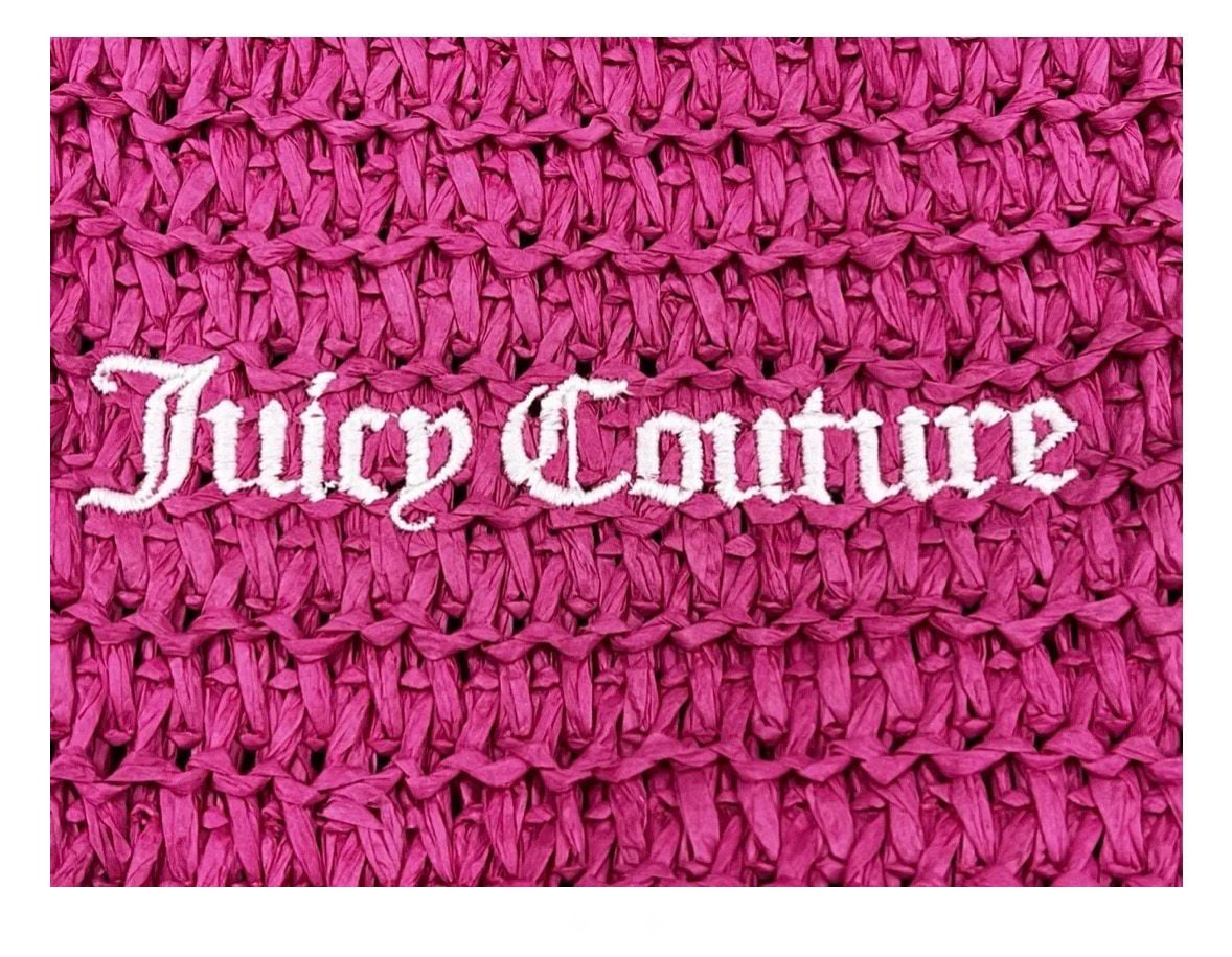 Juicy Couture 2-Piece Straw Tote Bag Set Pink 5
