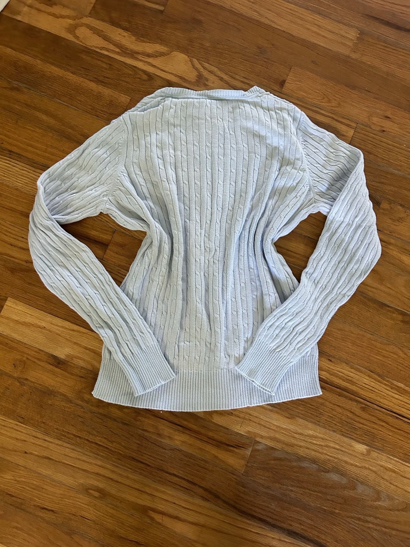 Kim Rogers Petite Cable-Knit Crewneck Sweater 4