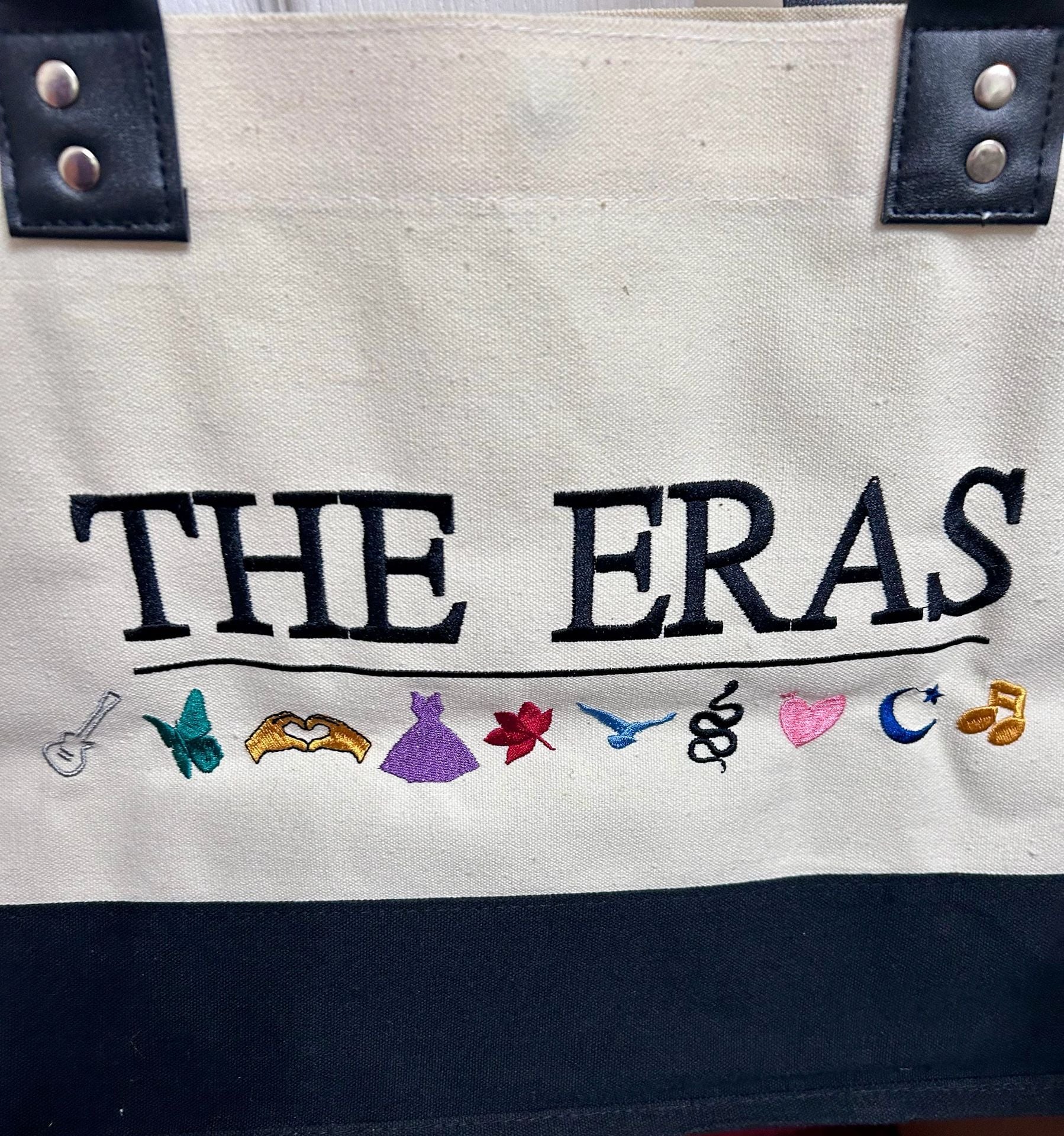 Taylor Swift The Eras Tour Embroidered Canvas Tote Bag 1