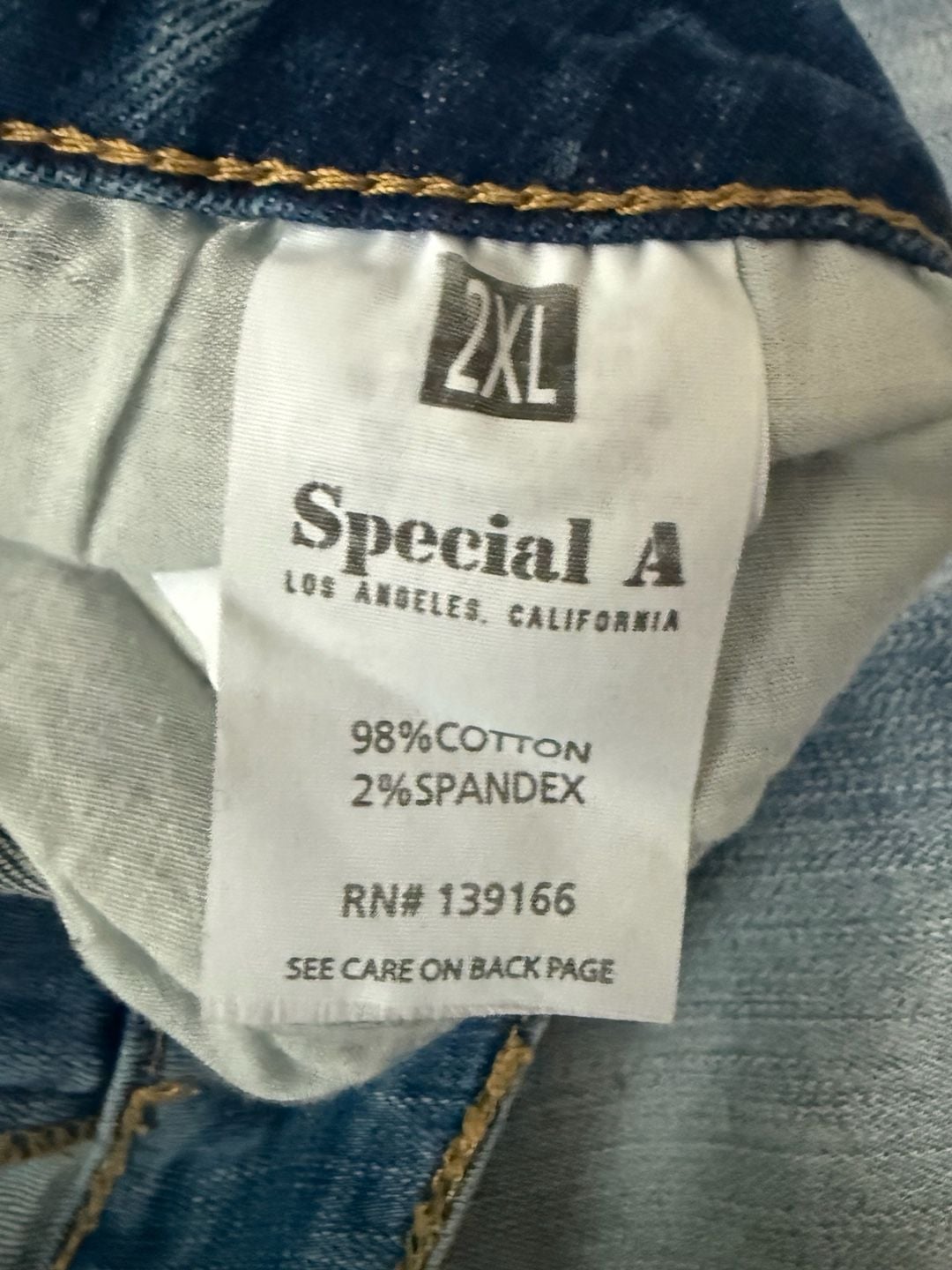 Special A Want It All Distressed Skinny Jeans Size 2XL Light Wash 4