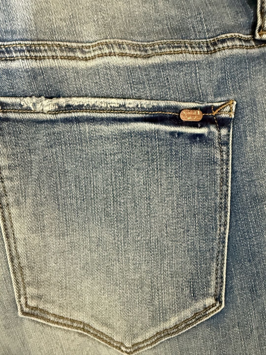 Special A Want It All Distressed Skinny Jeans Size 2XL Light Wash 7