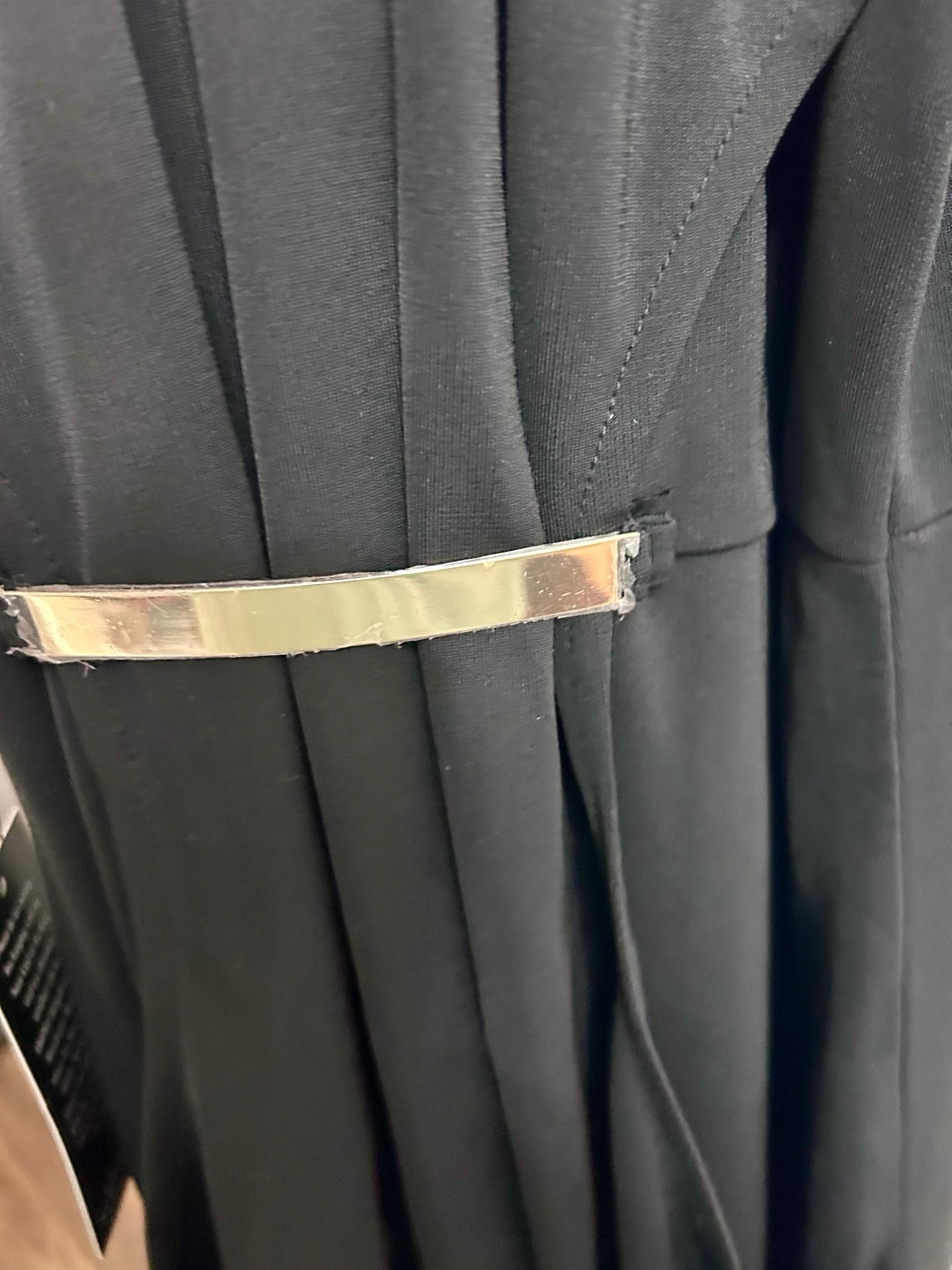 The Limited Halter Dress Size 0 Black Gold Accent 6