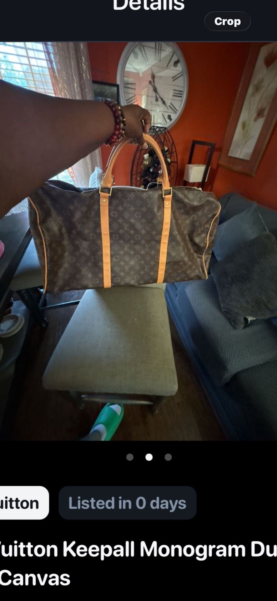 Louis Vuitton Keepall Monogram Duffle Bag Brown 3