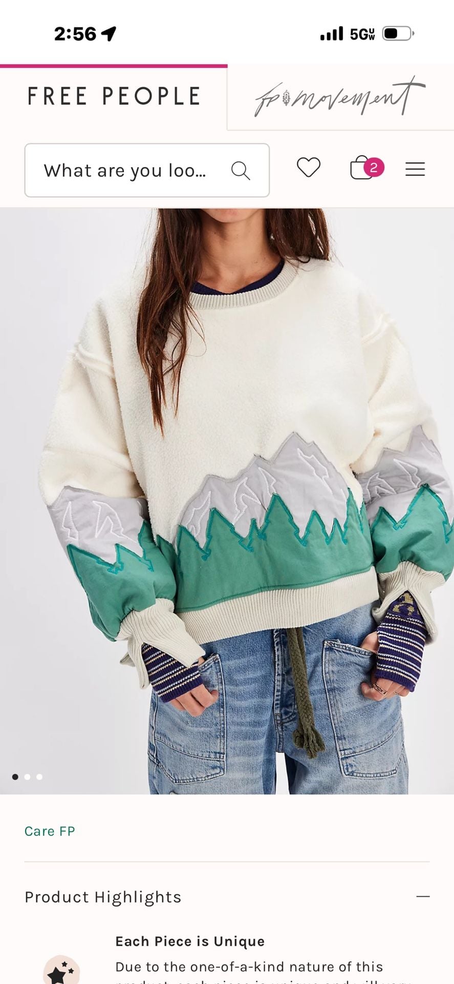 Tricia Fix Pullover Sweater Size S White Mountain Graphic Fleece 2