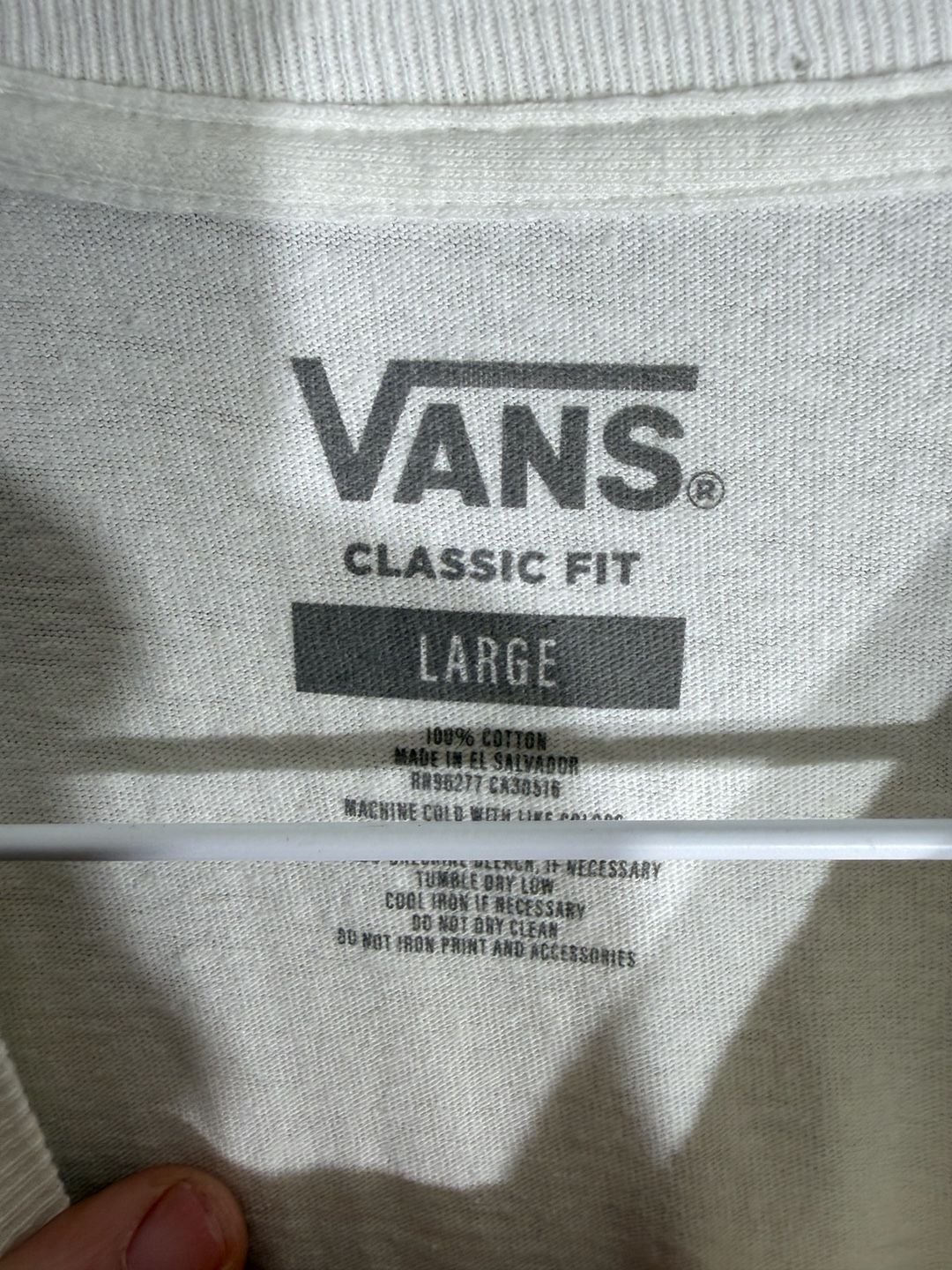 Vans Deserted Long Sleeve T-Shirt Size Large White Vulture Graphic 3