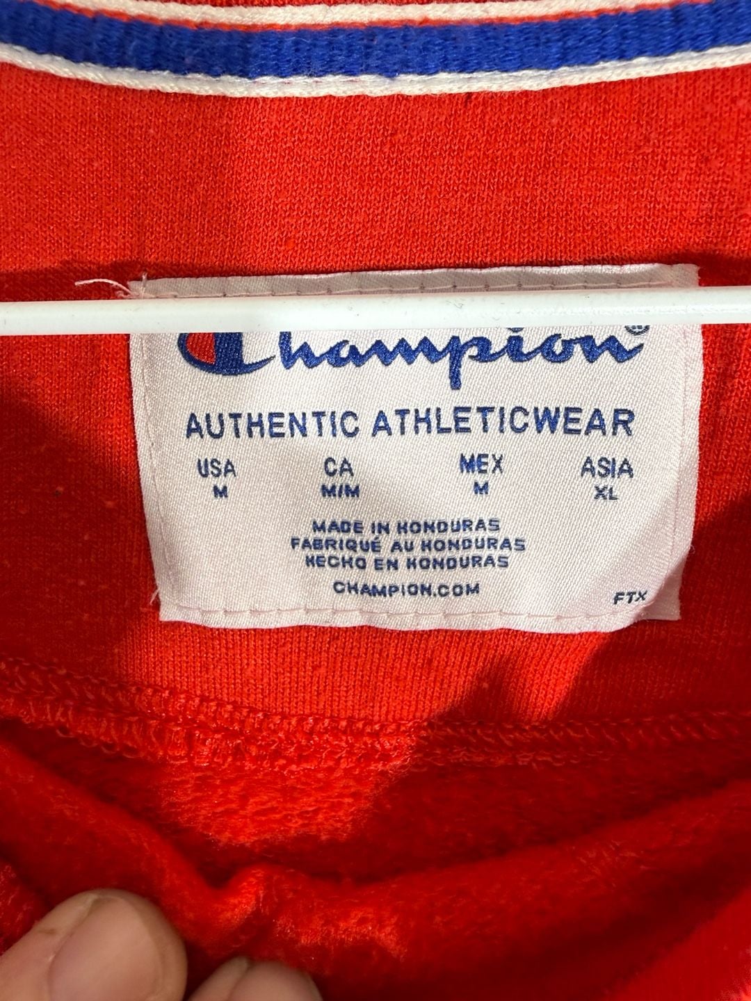 Champion Crewneck Sweatshirt Size M Red Authentic Athleticwear 3