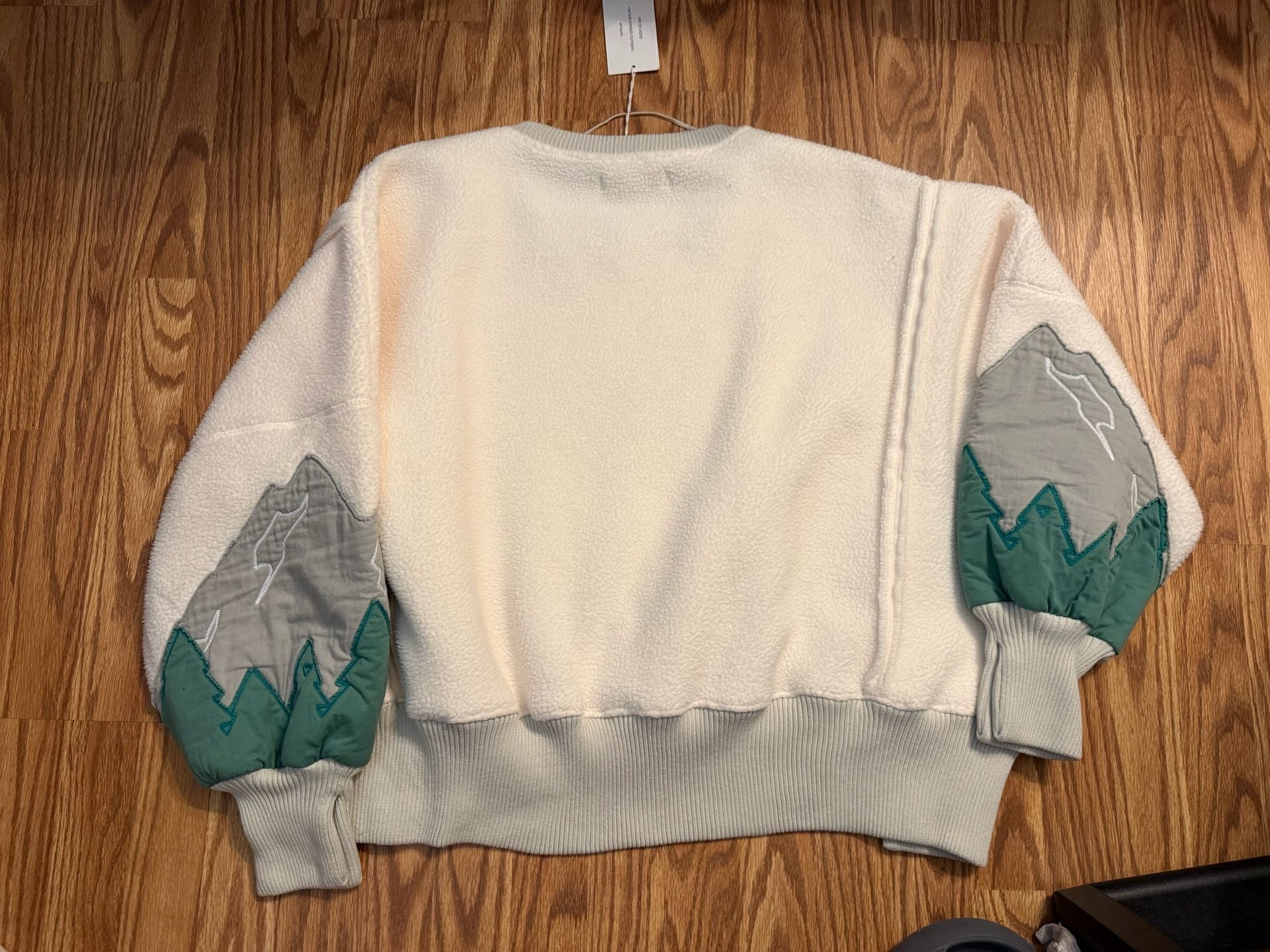 Tricia Fix Pullover Sweater Size S White Mountain Graphic Fleece 6