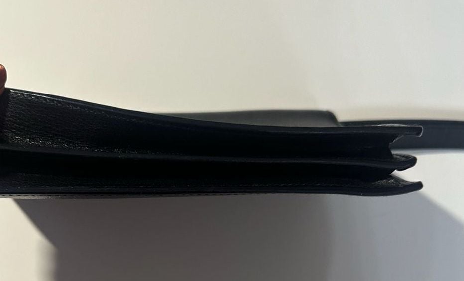 Authentic Gucci Leather Clutch Black 11