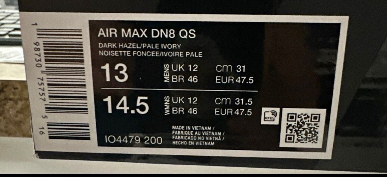 Nike Air Max Dn8 QS Size 13 Dark Hazel Pale Ivory 3